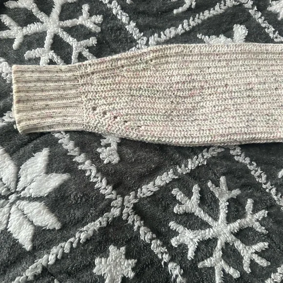 GAP Cream Confetti Speckled Shaker Stitch Ribbed Sweater - Small - Picture 4 of 4